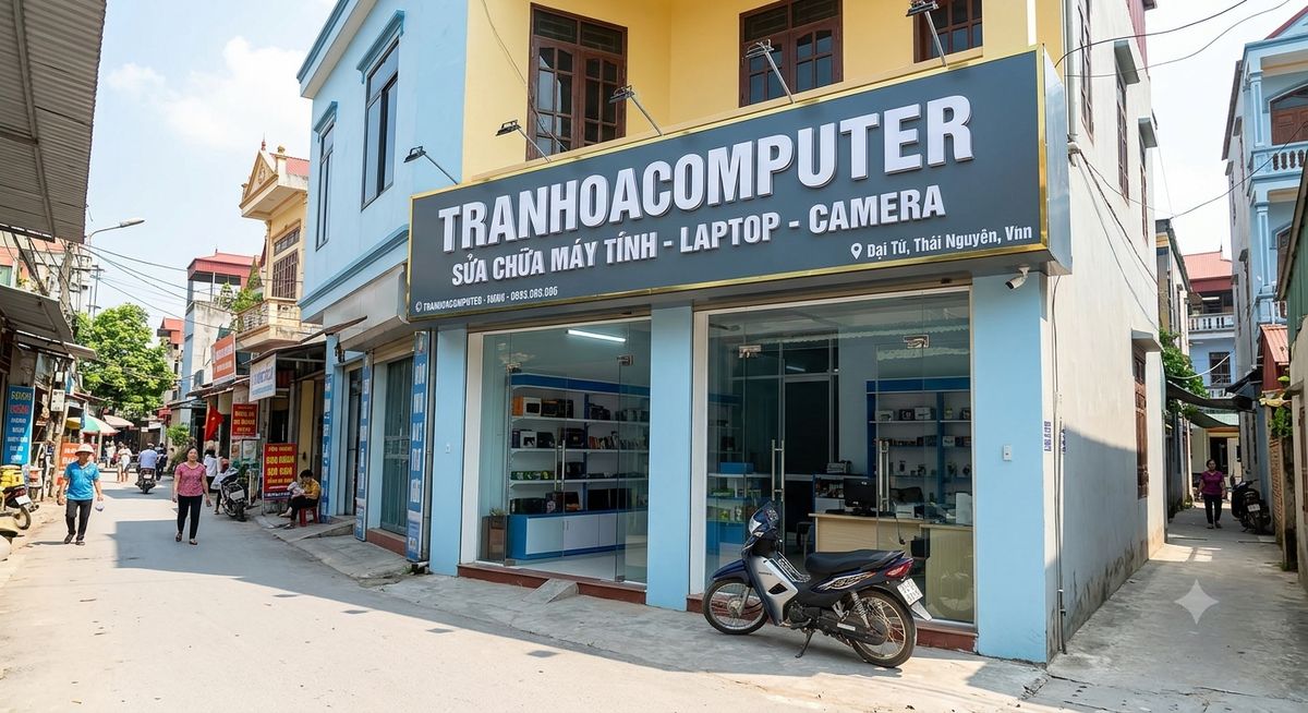Không gian mặt tiền cửa hàng